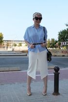 Alexander wang bag, House of Harlow sunnies, vintage gucci headscarf.JPG