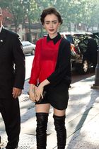 Lily Collins in over the knee thigh high boots.jpg