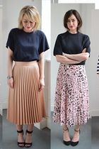 The Never team try out pleated skirts